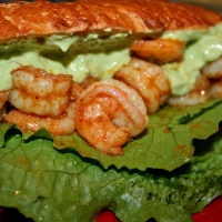 Spicy Shrimp Sandwich and Avocado Chipotle Mayo