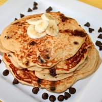 Light and Fluffy, Buttermilkey, Chocolate Chipey Pancakes