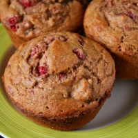 Raspberry and Fig Wheat Muffins