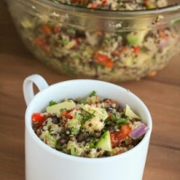 Quinoa Salad with Black Beans, Avocado & Cumin-Lime Dressing