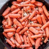 Garlic & Thyme Brown Butter Carrots with Honey